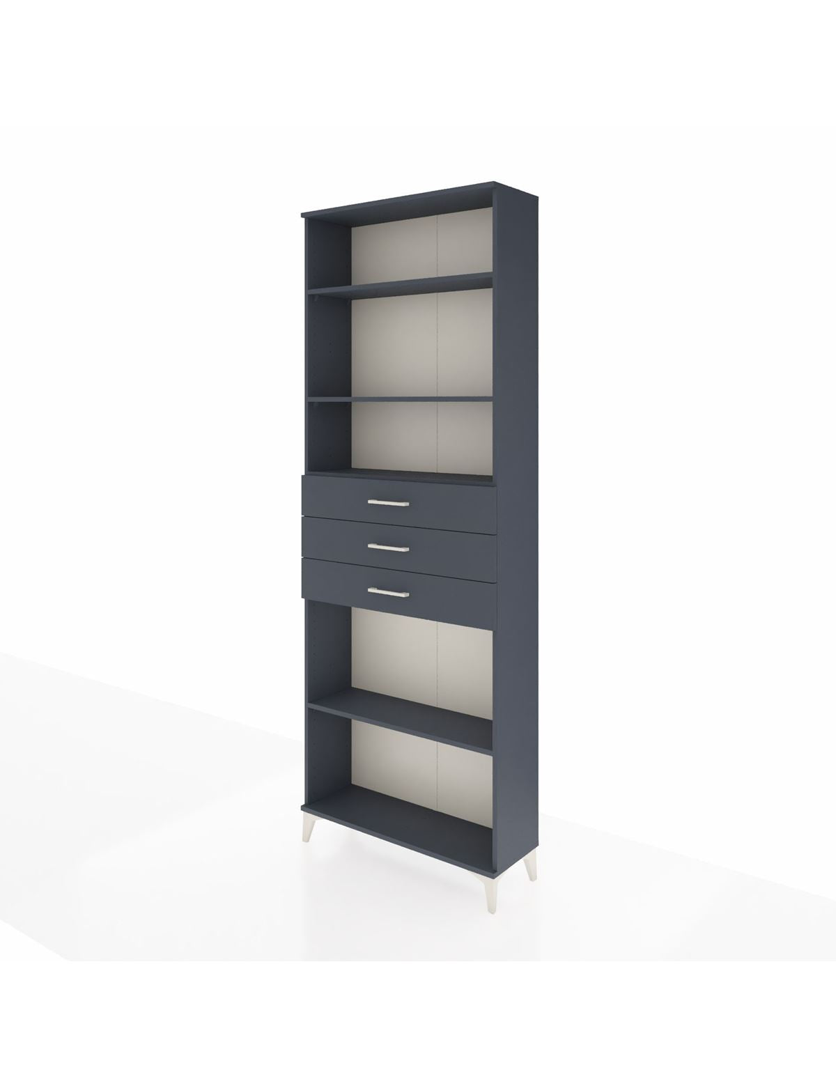 Arges Dolap 4 Raflı 3 Çekmeceli 88x30x243 - S33M276V5A