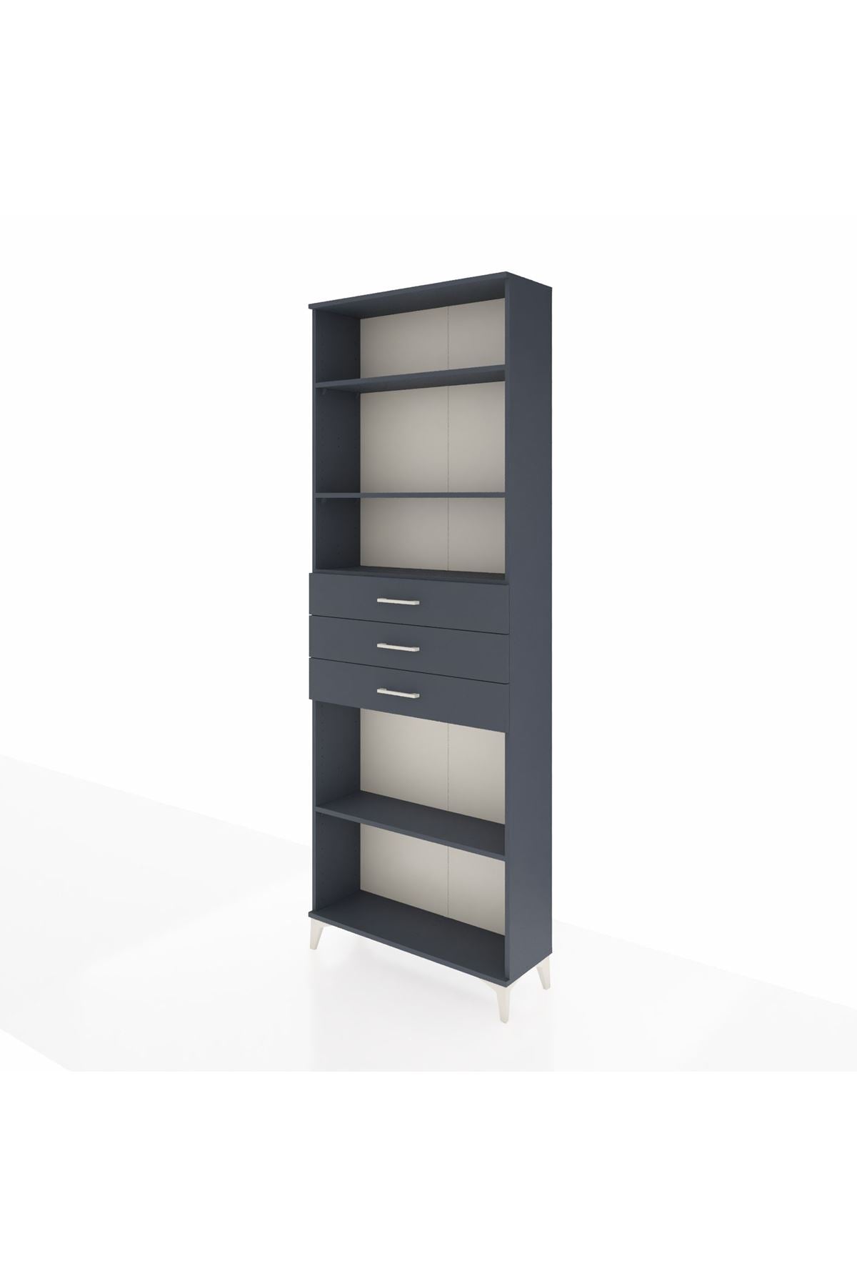 Arges Dolap 4 Raflı 3 Çekmeceli 88x30x243 - S33M276V5A