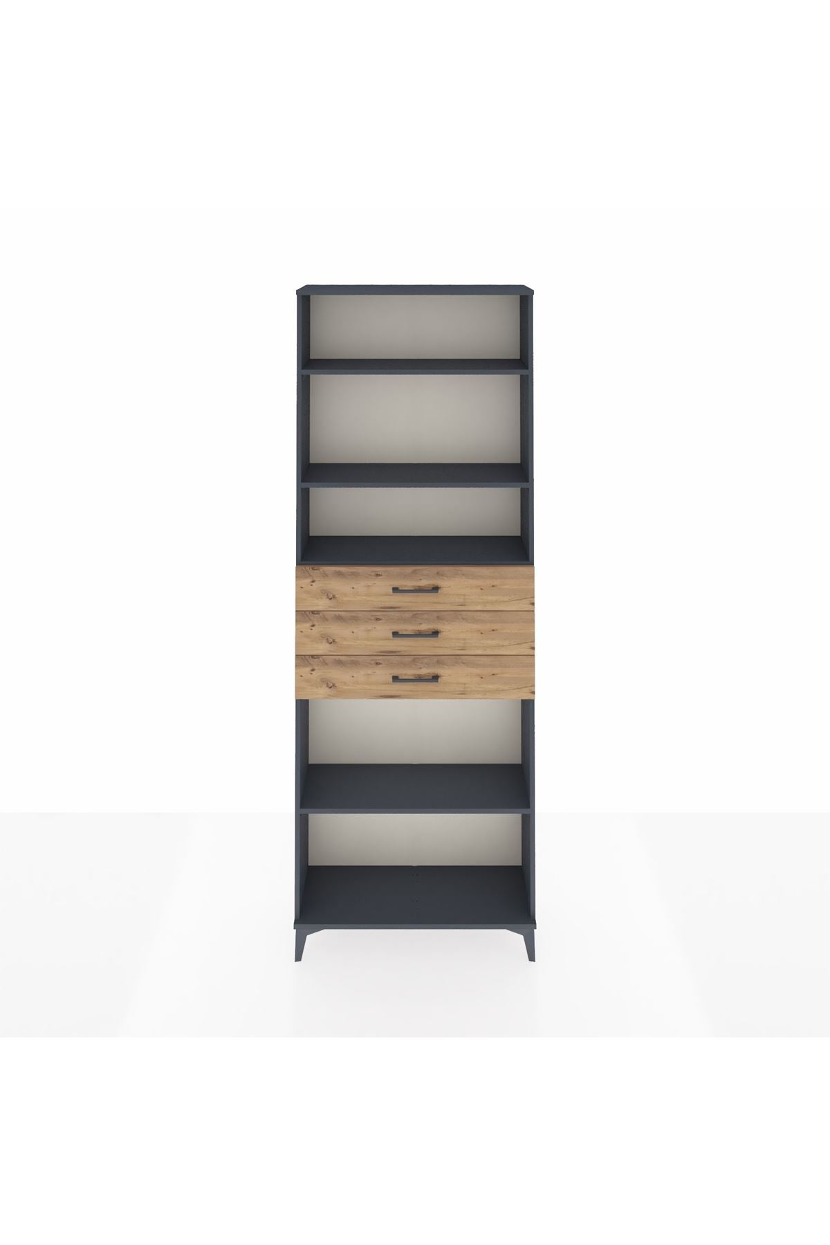 Arges Dolap 4 Raflı 3 Çekmeceli 88x30x243 - S33M276V6A