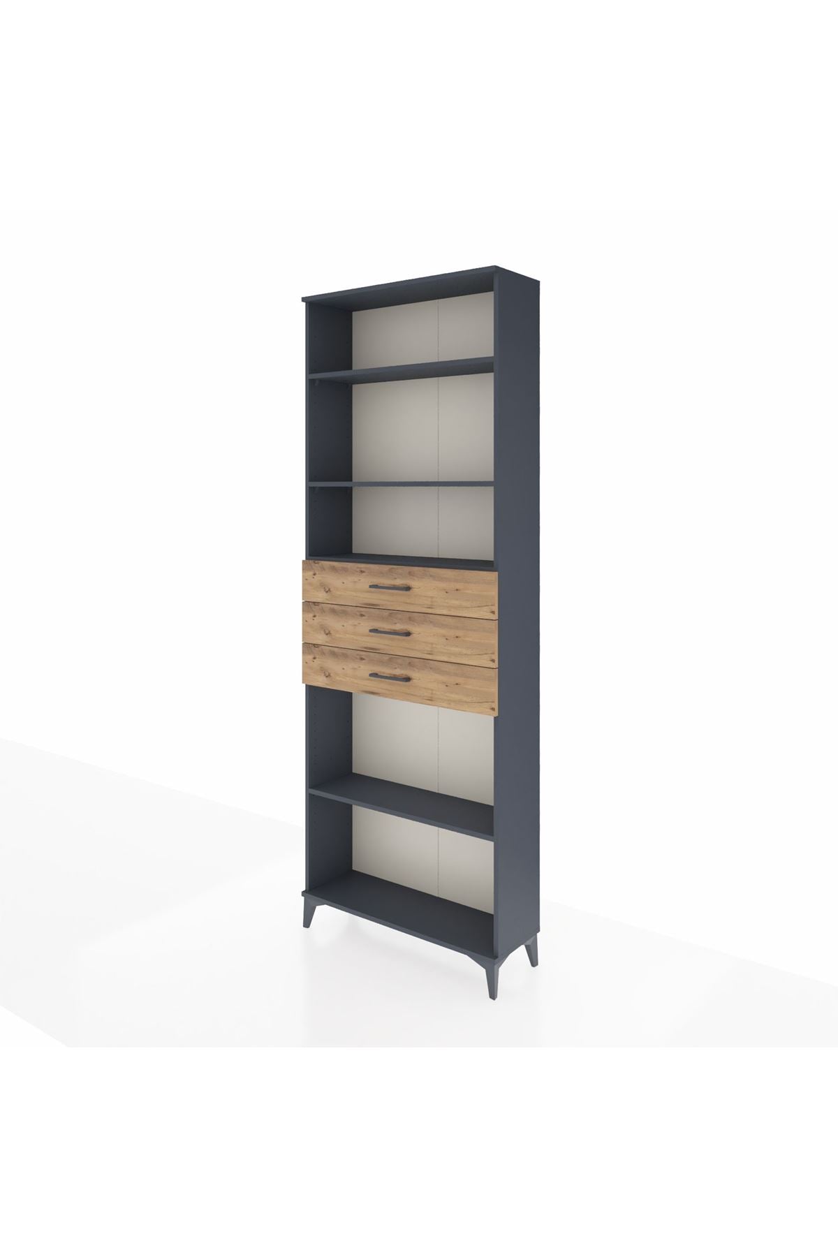 Arges Dolap 4 Raflı 3 Çekmeceli 88x30x243 - S33M276V6A