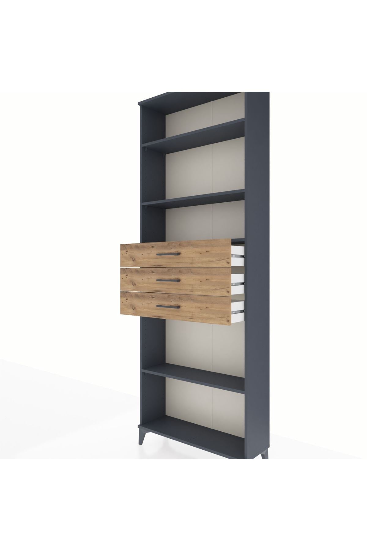 Arges Dolap 4 Raflı 3 Çekmeceli 88x30x243 - S33M276V6A