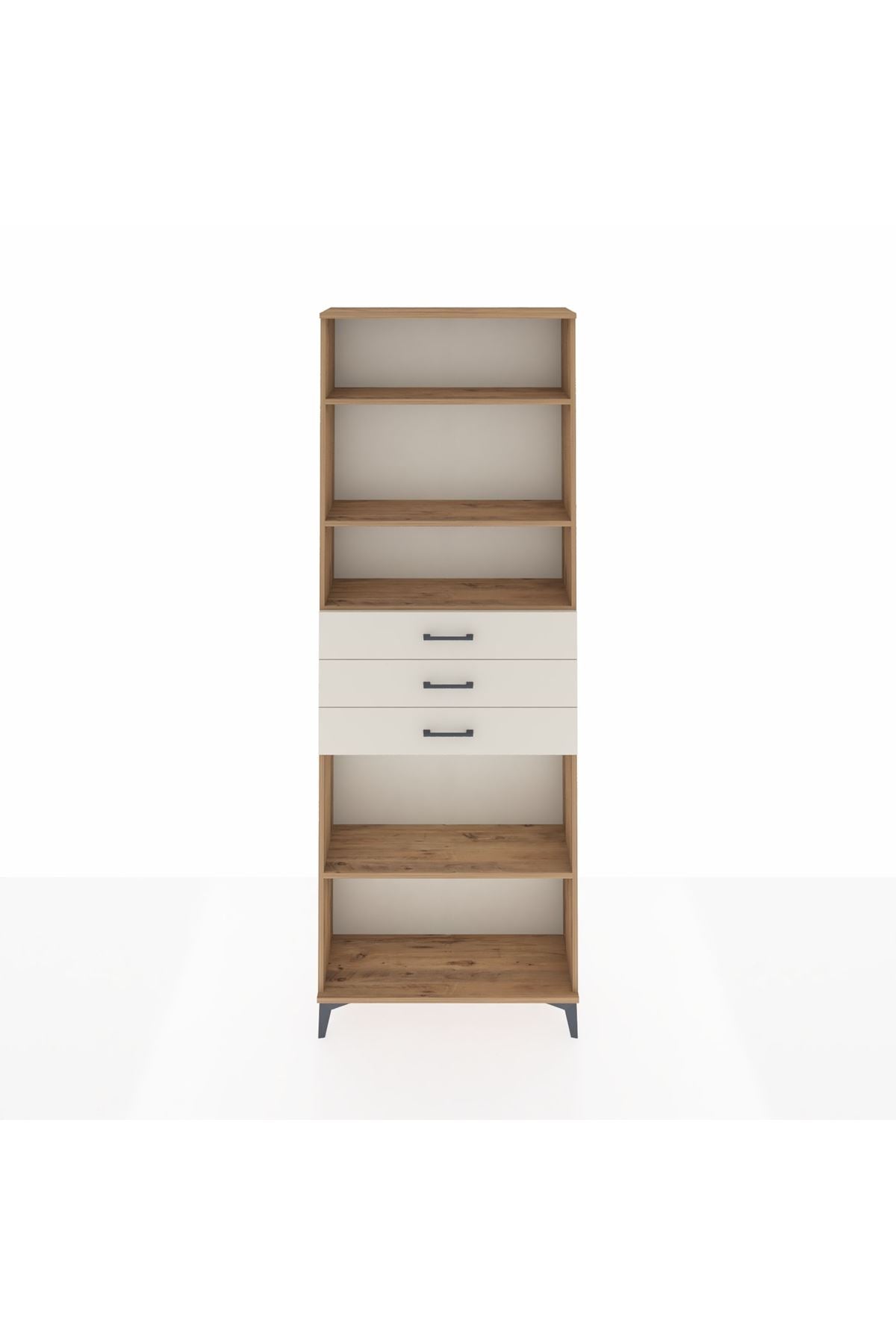 Arges Dolap 4 Raflı 3 Çekmeceli 88x30x243 - S33M276V7A