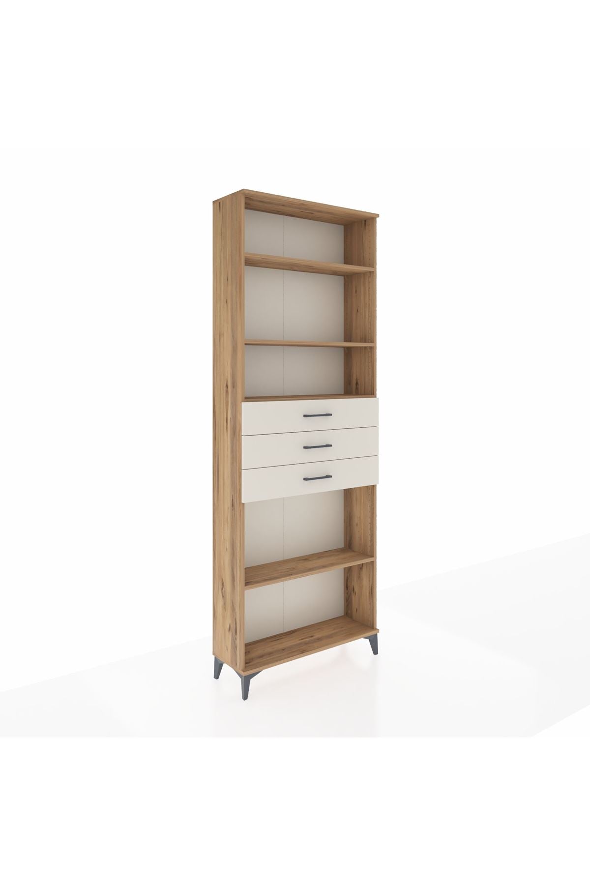 Arges Dolap 4 Raflı 3 Çekmeceli 88x30x243 - S33M276V7A