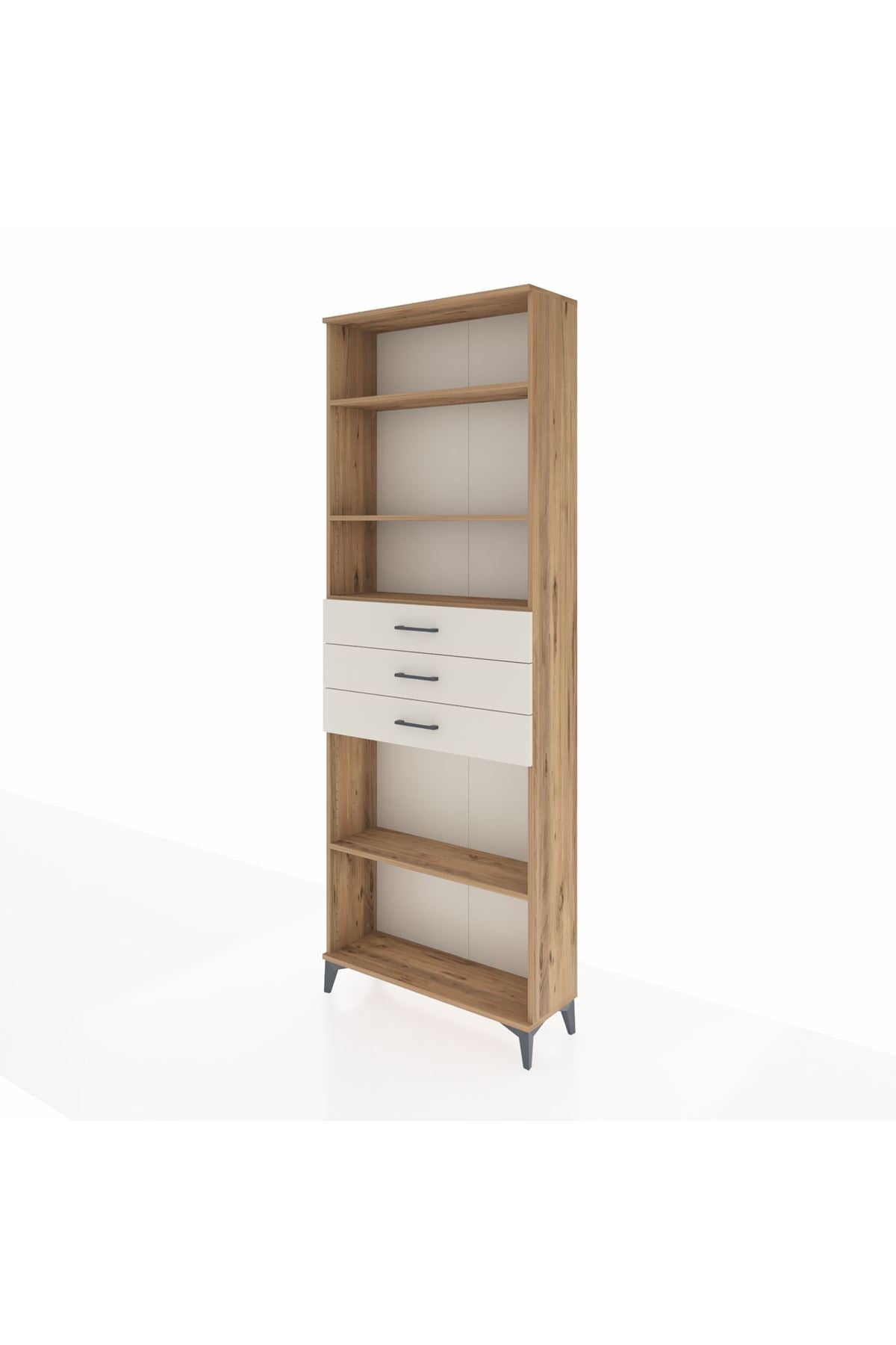 Arges Dolap 4 Raflı 3 Çekmeceli 88x30x243 - S33M276V7A
