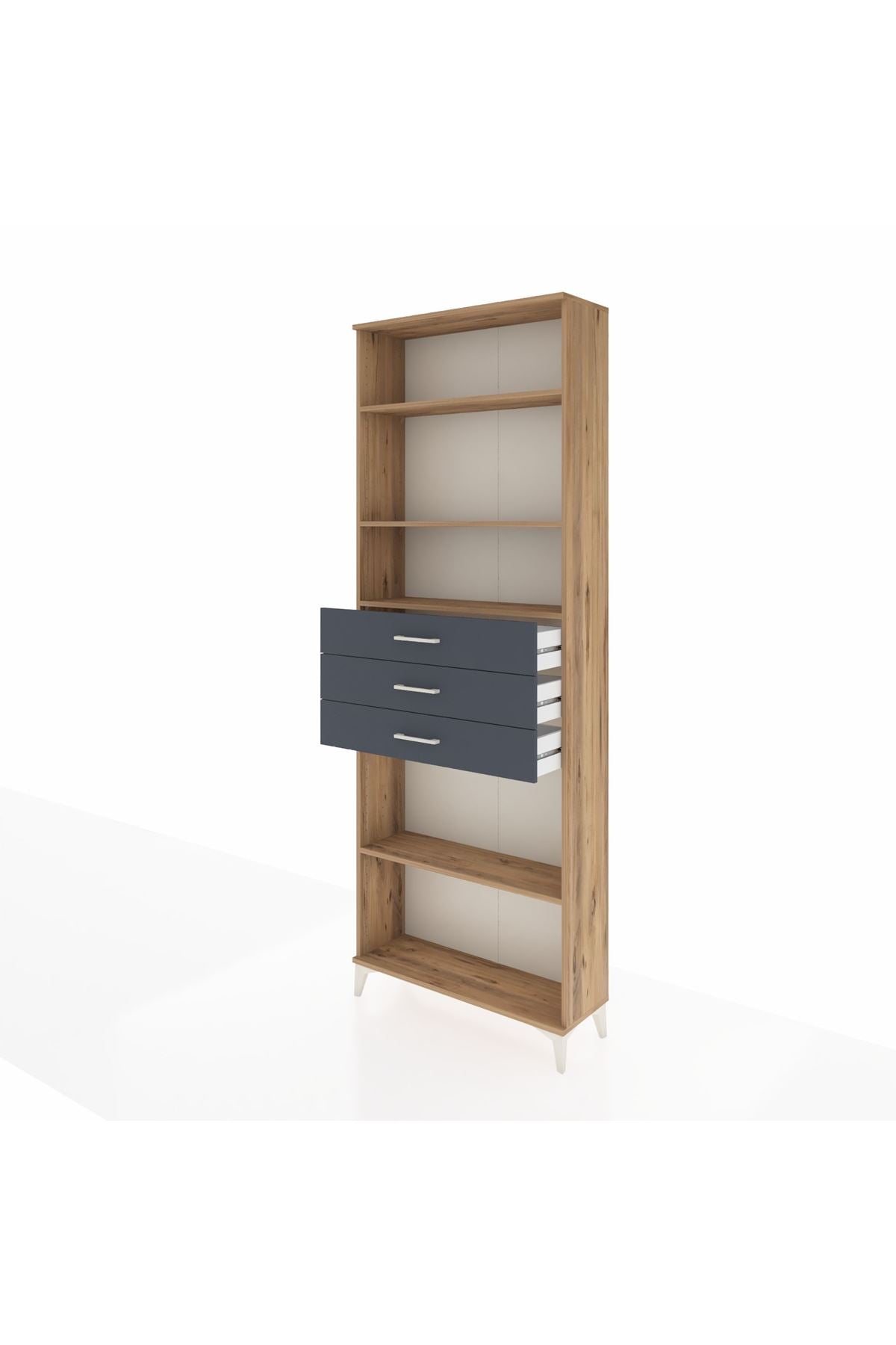 Arges Dolap 4 Raflı 3 Çekmeceli 88x30x243 - S33M276V8A