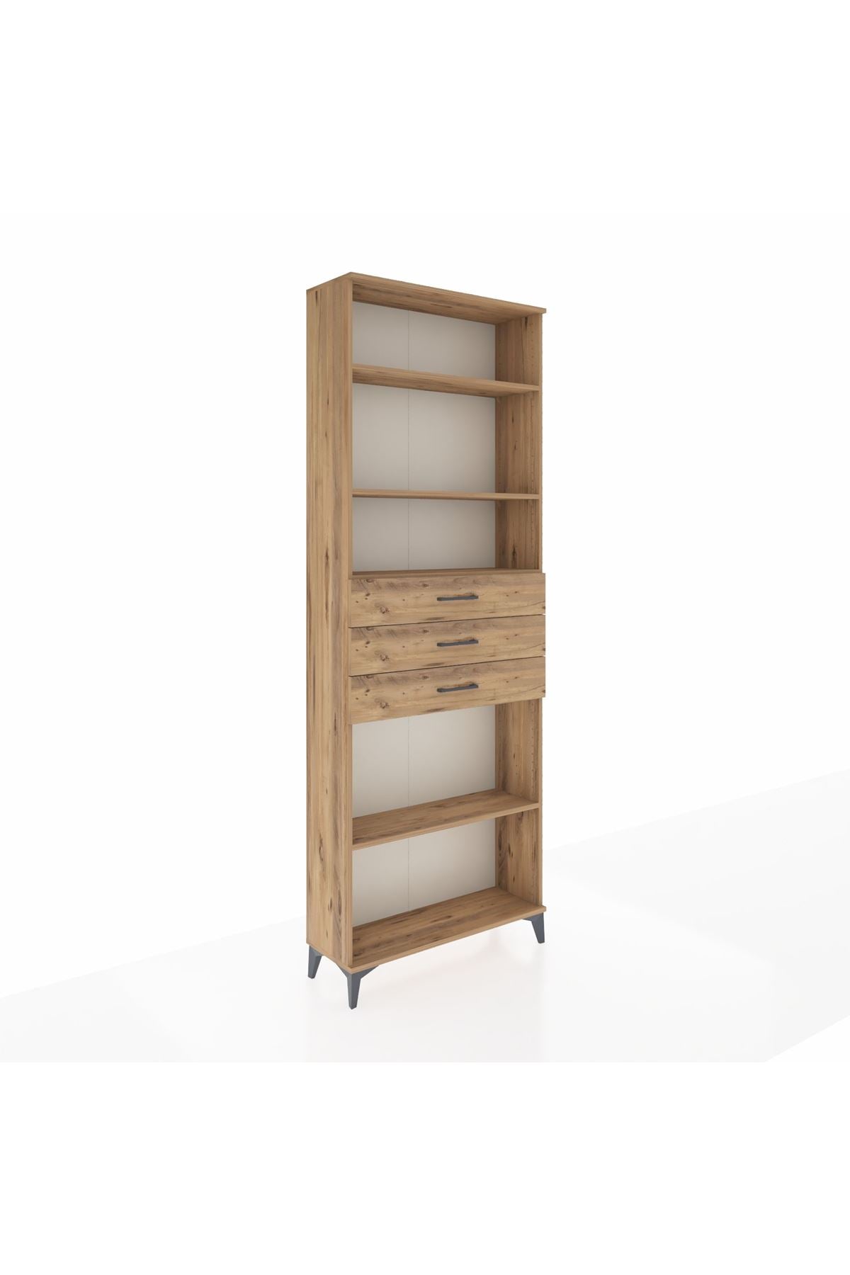 Arges Dolap 4 Raflı 3 Çekmeceli 88x30x243 - S33M276V9A