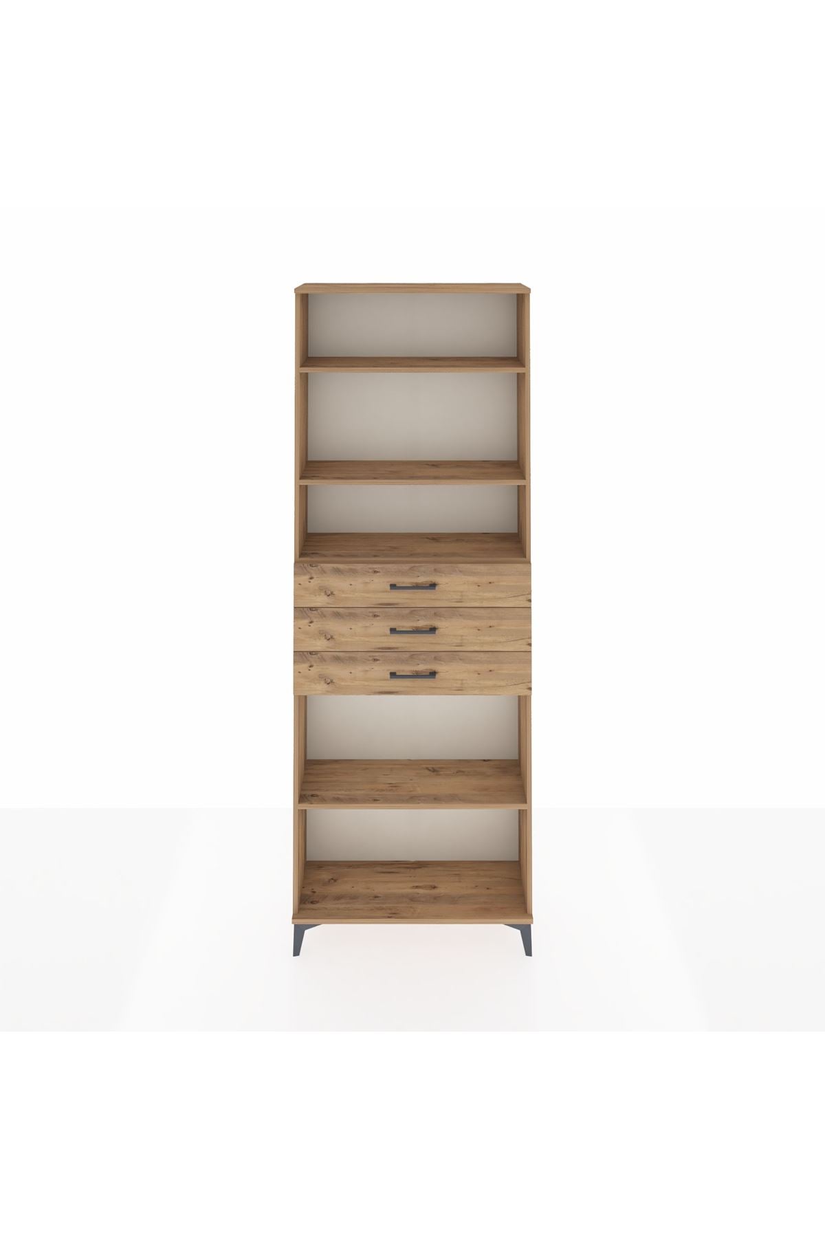 Arges Dolap 4 Raflı 3 Çekmeceli 88x30x243 - S33M276V9A