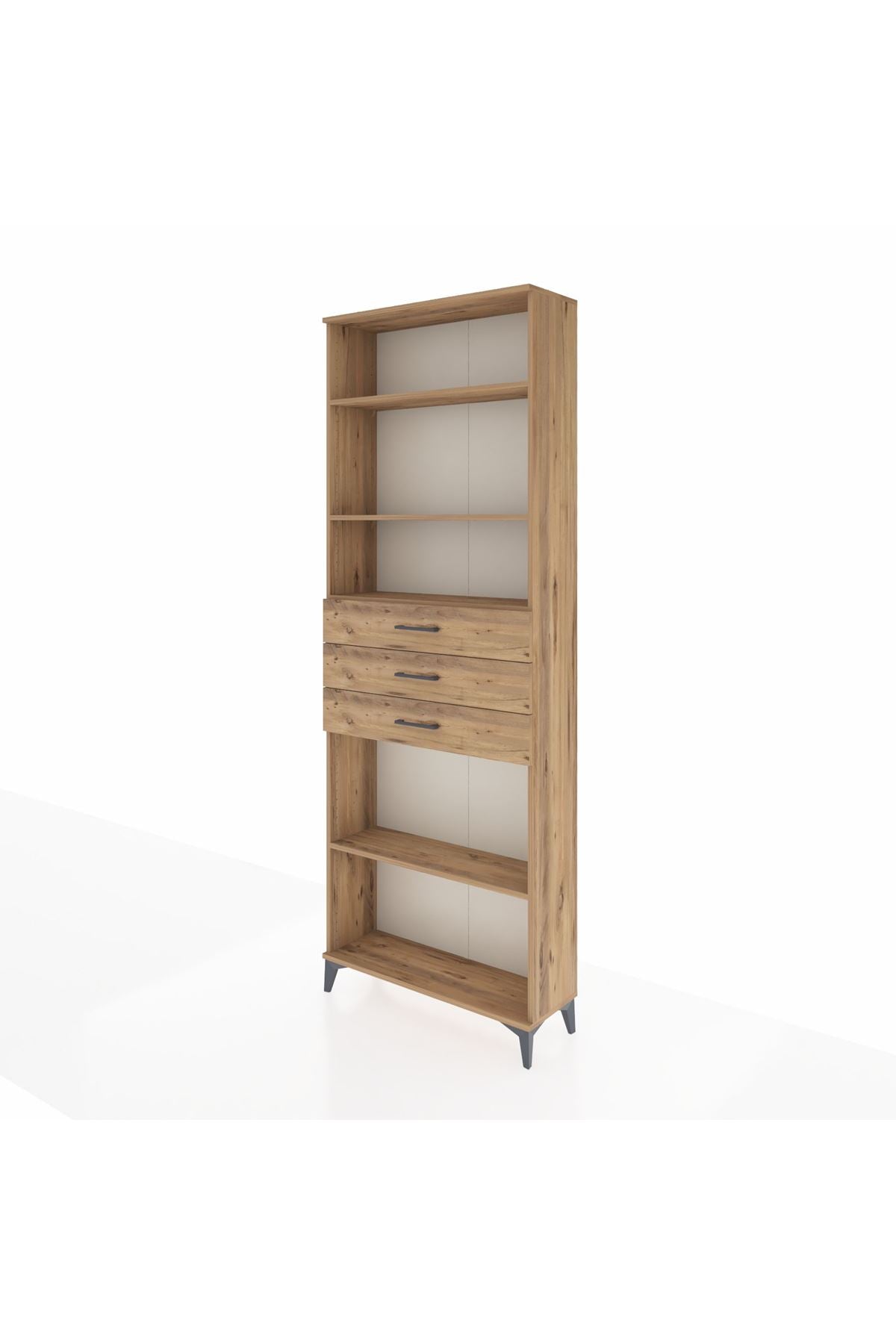 Arges Dolap 4 Raflı 3 Çekmeceli 88x30x243 - S33M276V9A