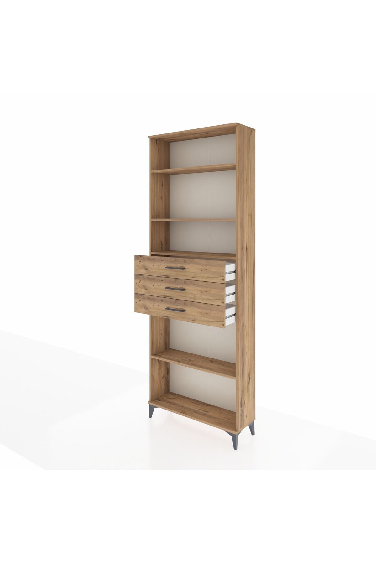 Arges Dolap 4 Raflı 3 Çekmeceli 88x30x243 - S33M276V9A