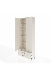 Arges Dolap 5 Raflı 2 Çekmeceli 2 Kapaklı 88x30x243 - S33M277V1A