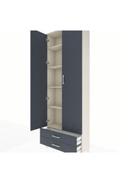 Arges Dolap 5 Raflı 2 Çekmeceli 2 Kapaklı 88x30x243 - S33M277V2A