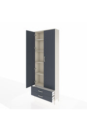 Arges Dolap 5 Raflı 2 Çekmeceli 2 Kapaklı 88x30x243 - S33M277V2A