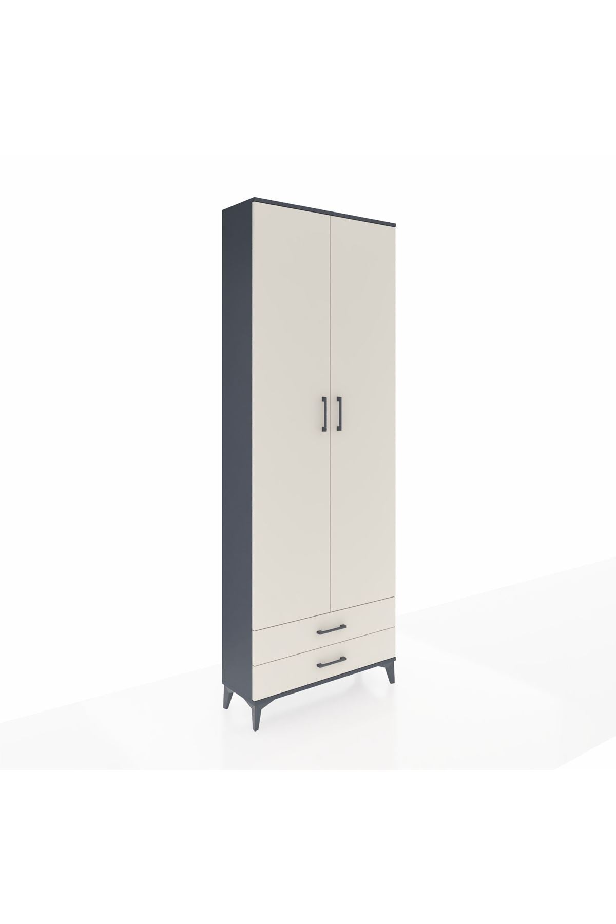 Arges Dolap 5 Raflı 2 Çekmeceli 2 Kapaklı 88x30x243 - S33M277V4A
