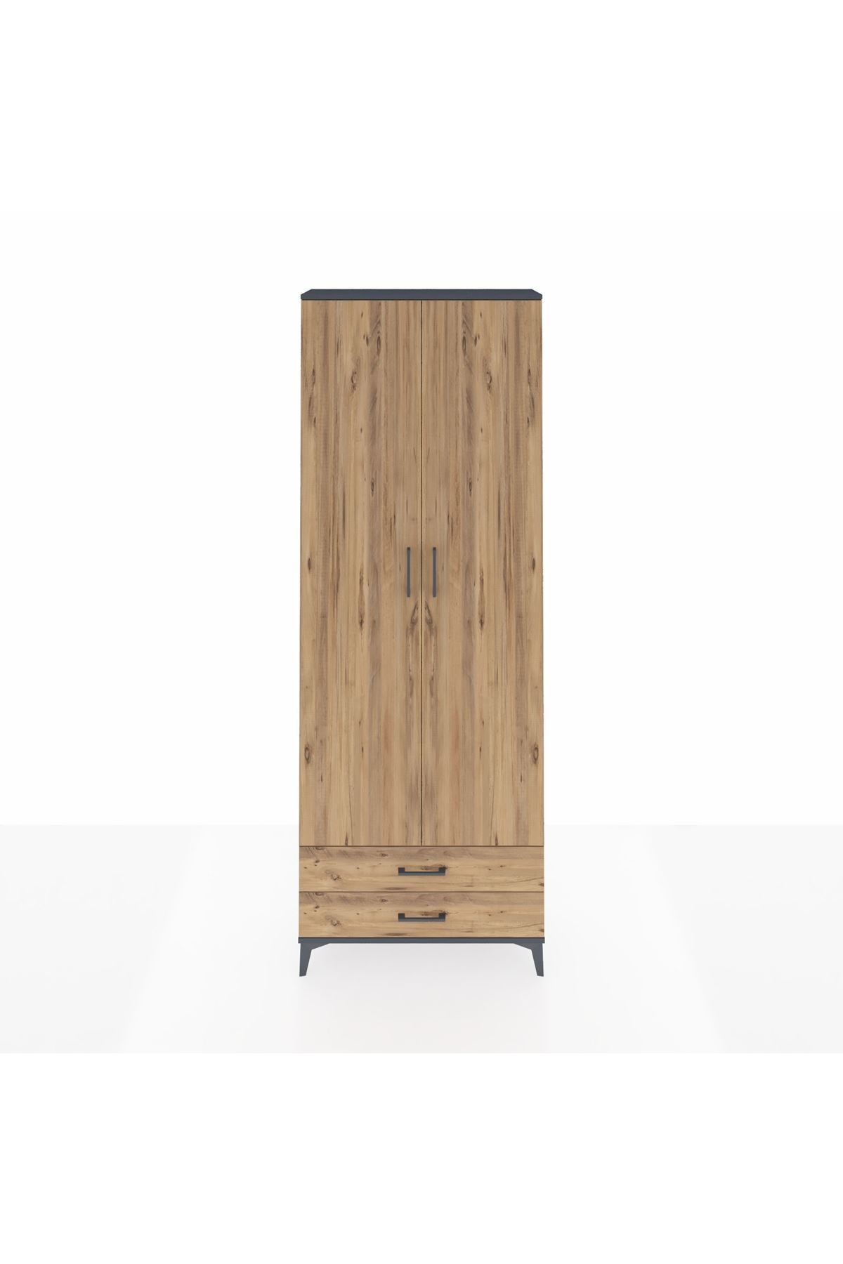Arges Dolap 5 Raflı 2 Çekmeceli 2 Kapaklı 88x30x243 - S33M277V6A