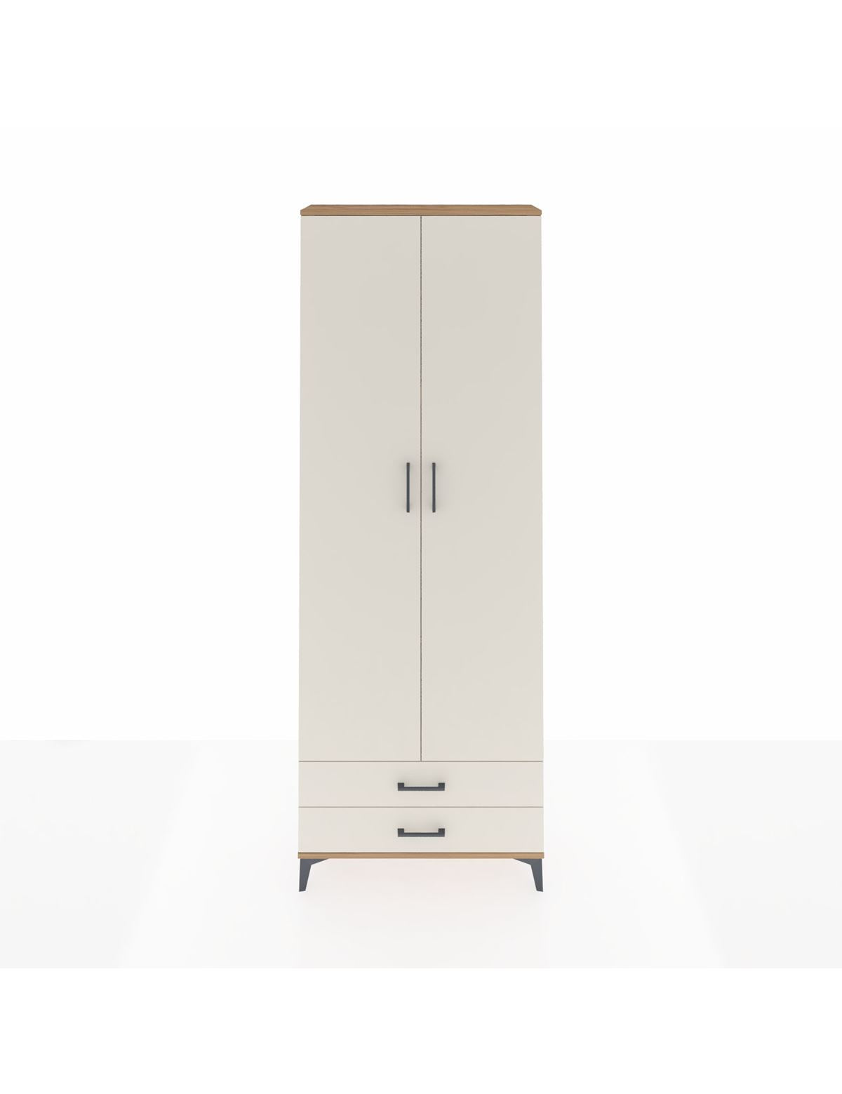 Arges Dolap 5 Raflı 2 Çekmeceli 2 Kapaklı 88x30x243 - S33M277V7A