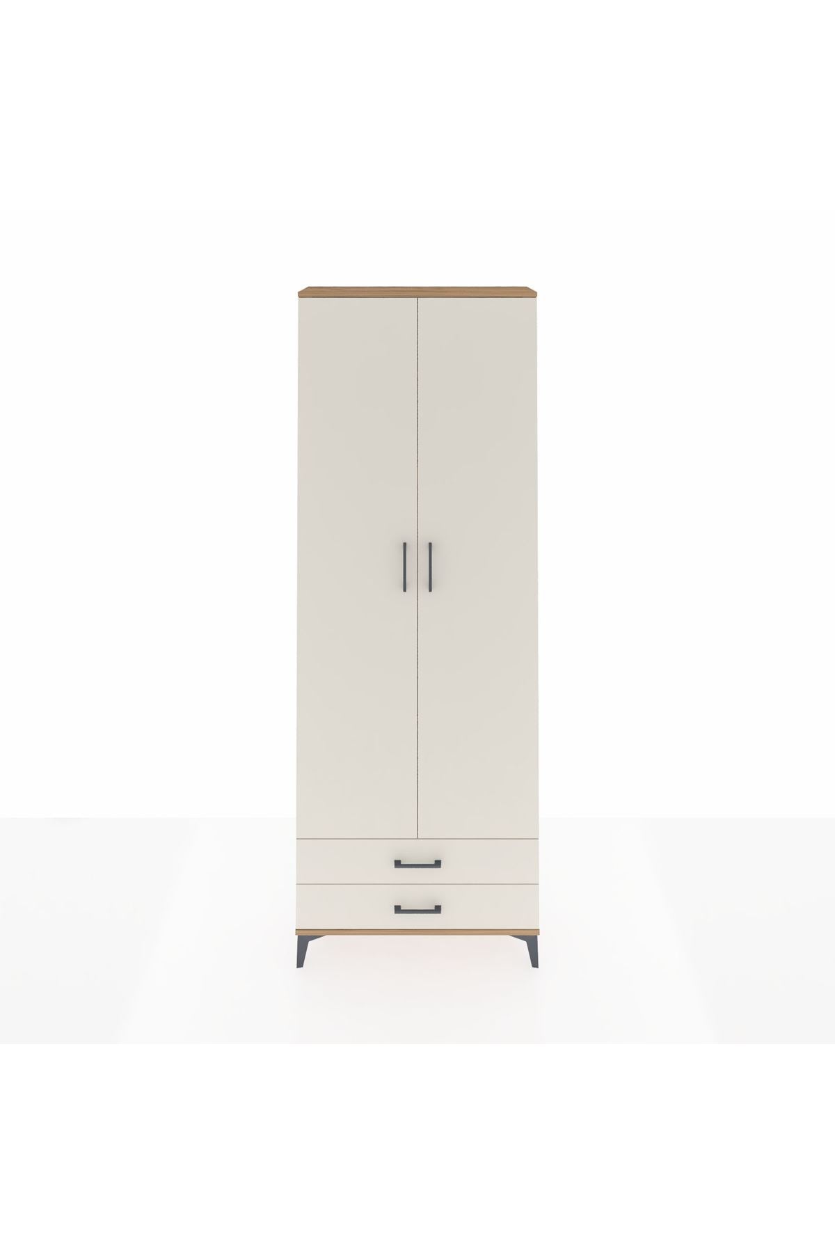 Arges Dolap 5 Raflı 2 Çekmeceli 2 Kapaklı 88x30x243 - S33M277V7A