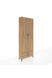 Arges Dolap 5 Raflı 2 Çekmeceli 2 Kapaklı 88x30x243 - S33M277V9A