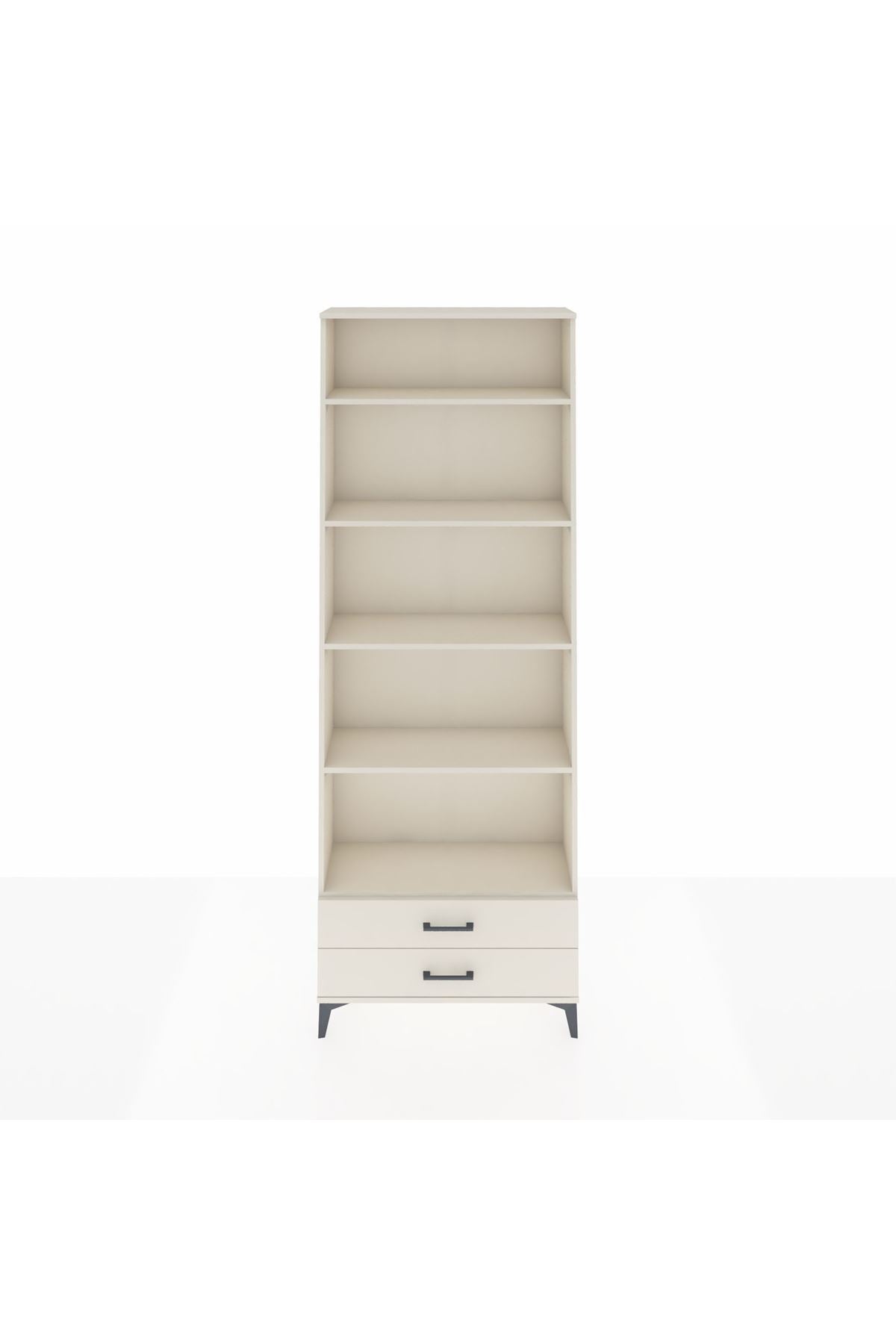 Arges Dolap 5 Raflı 2 Çekmeceli 88x30x243 - S33M278V1A