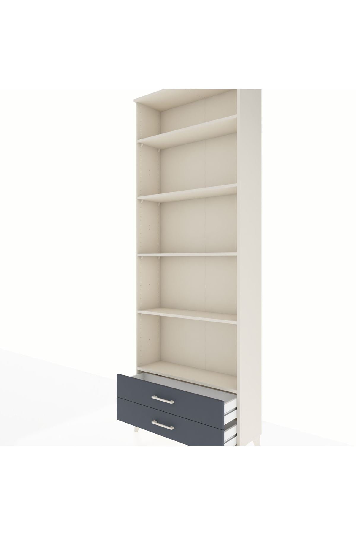 Arges Dolap 5 Raflı 2 Çekmeceli 88x30x243 - S33M278V2A