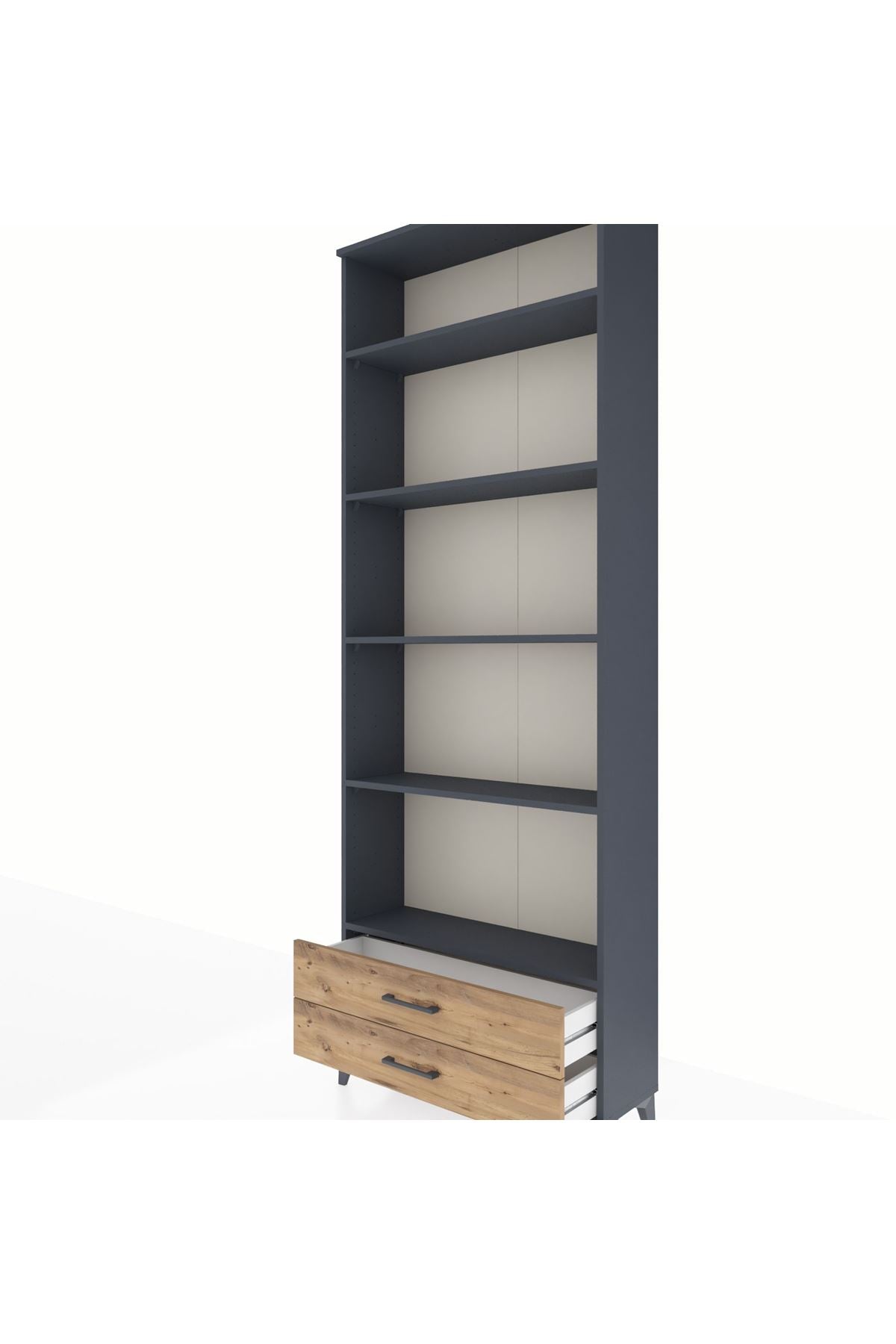 Arges Dolap 5 Raflı 2 Çekmeceli 88x30x243 - S33M278V6A