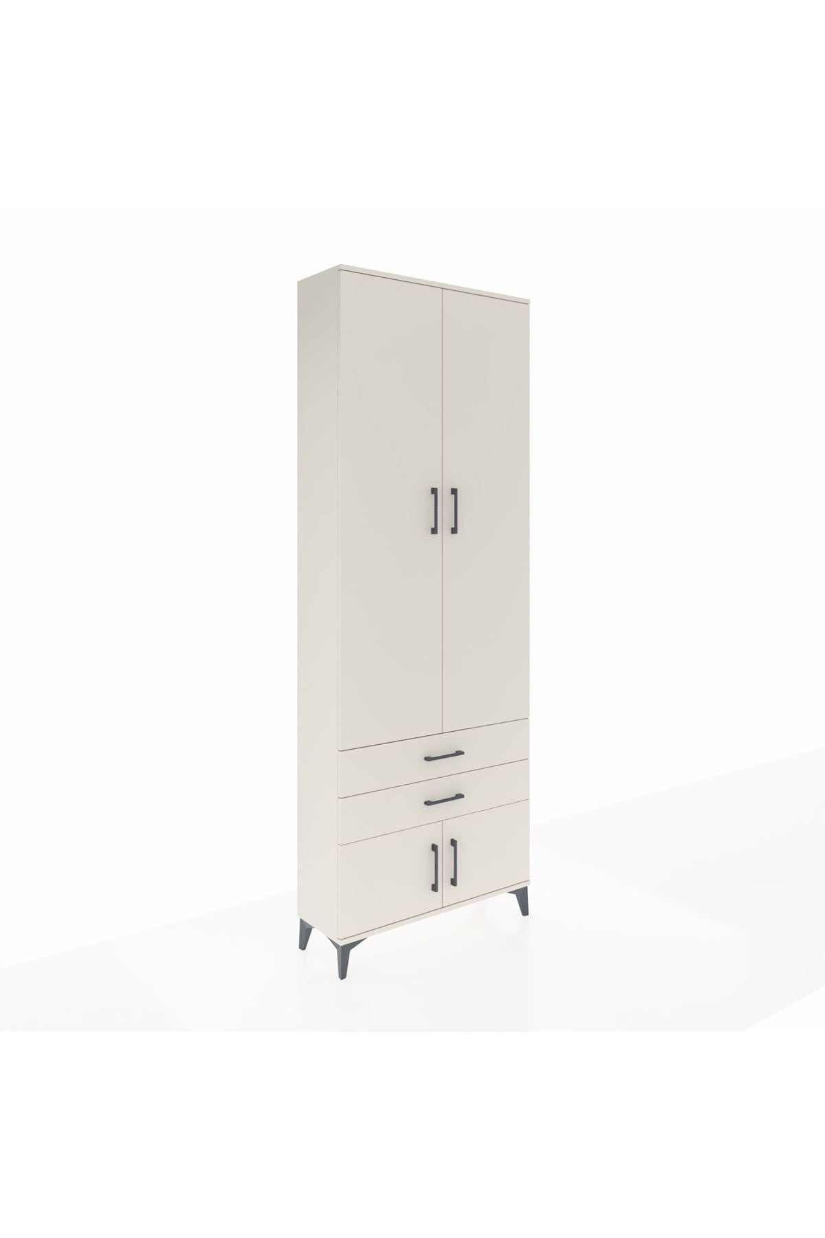 Arges Dolap 4 Raflı 2 Çekmeceli 4 Kapaklı 88x30x243 - S33M279V1A