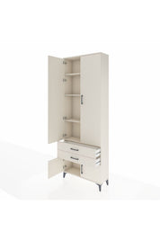 Arges Dolap 4 Raflı 2 Çekmeceli 4 Kapaklı 88x30x243 - S33M279V1A