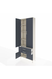 Arges Dolap 4 Raflı 2 Çekmeceli 4 Kapaklı 88x30x243 - S33M279V2A