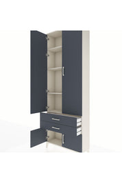 Arges Dolap 4 Raflı 2 Çekmeceli 4 Kapaklı 88x30x243 - S33M279V2A