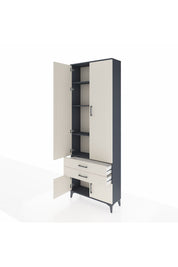 Arges Dolap 4 Raflı 2 Çekmeceli 4 Kapaklı 88x30x243 - S33M279V4A