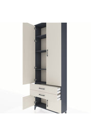 Arges Dolap 4 Raflı 2 Çekmeceli 4 Kapaklı 88x30x243 - S33M279V4A