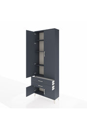 Arges Dolap 4 Raflı 2 Çekmeceli 4 Kapaklı 88x30x243 - S33M279V5A