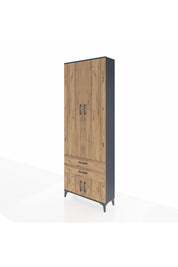 Arges Dolap 4 Raflı 2 Çekmeceli 4 Kapaklı 88x30x243 - S33M279V6A