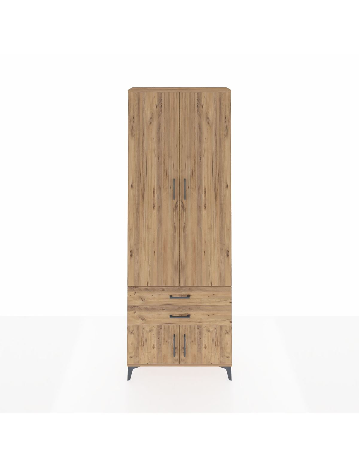 Arges Dolap 4 Raflı 2 Çekmeceli 4 Kapaklı 88x30x243 - S33M279V9A