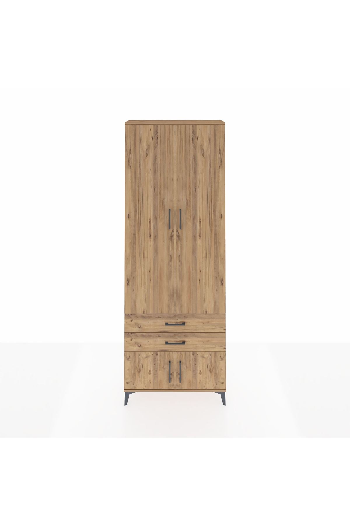 Arges Dolap 4 Raflı 2 Çekmeceli 4 Kapaklı 88x30x243 - S33M279V9A