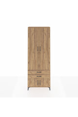 Arges Dolap 4 Raflı 2 Çekmeceli 4 Kapaklı 88x30x243