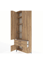 Arges Dolap 4 Raflı 2 Çekmeceli 4 Kapaklı 88x30x243 - S33M279V9A
