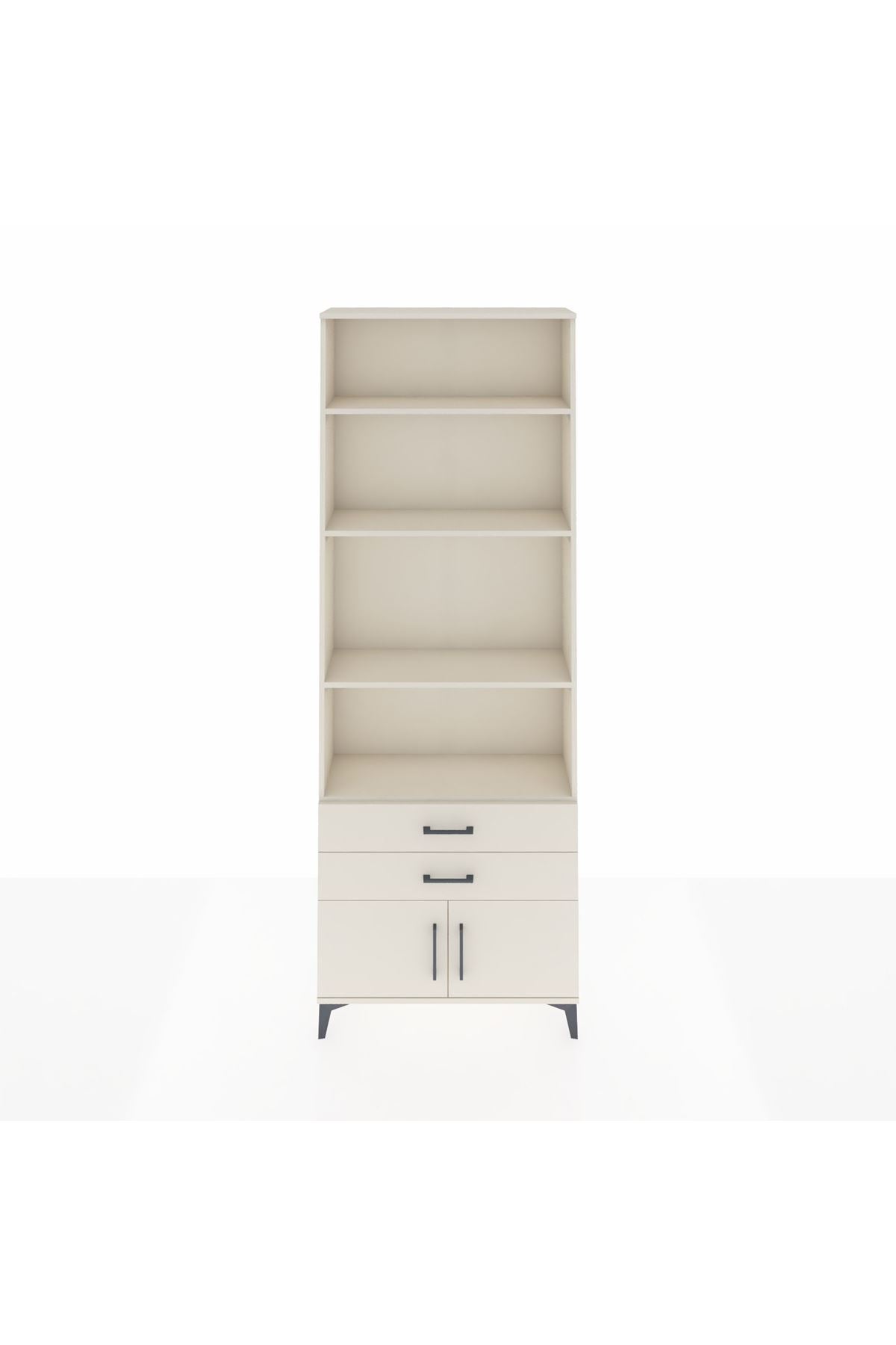 Arges Dolap 4 Raflı 2 Çekmeceli 2 Kapaklı 88x30x243 - S33M280V1A
