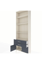Arges Dolap 4 Raflı 2 Çekmeceli 2 Kapaklı 88x30x243 - S33M280V2A