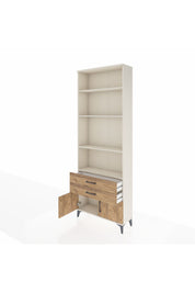Arges Dolap 4 Raflı 2 Çekmeceli 2 Kapaklı 88x30x243 - S33M280V3A