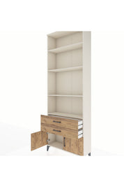 Arges Dolap 4 Raflı 2 Çekmeceli 2 Kapaklı 88x30x243 - S33M280V3A