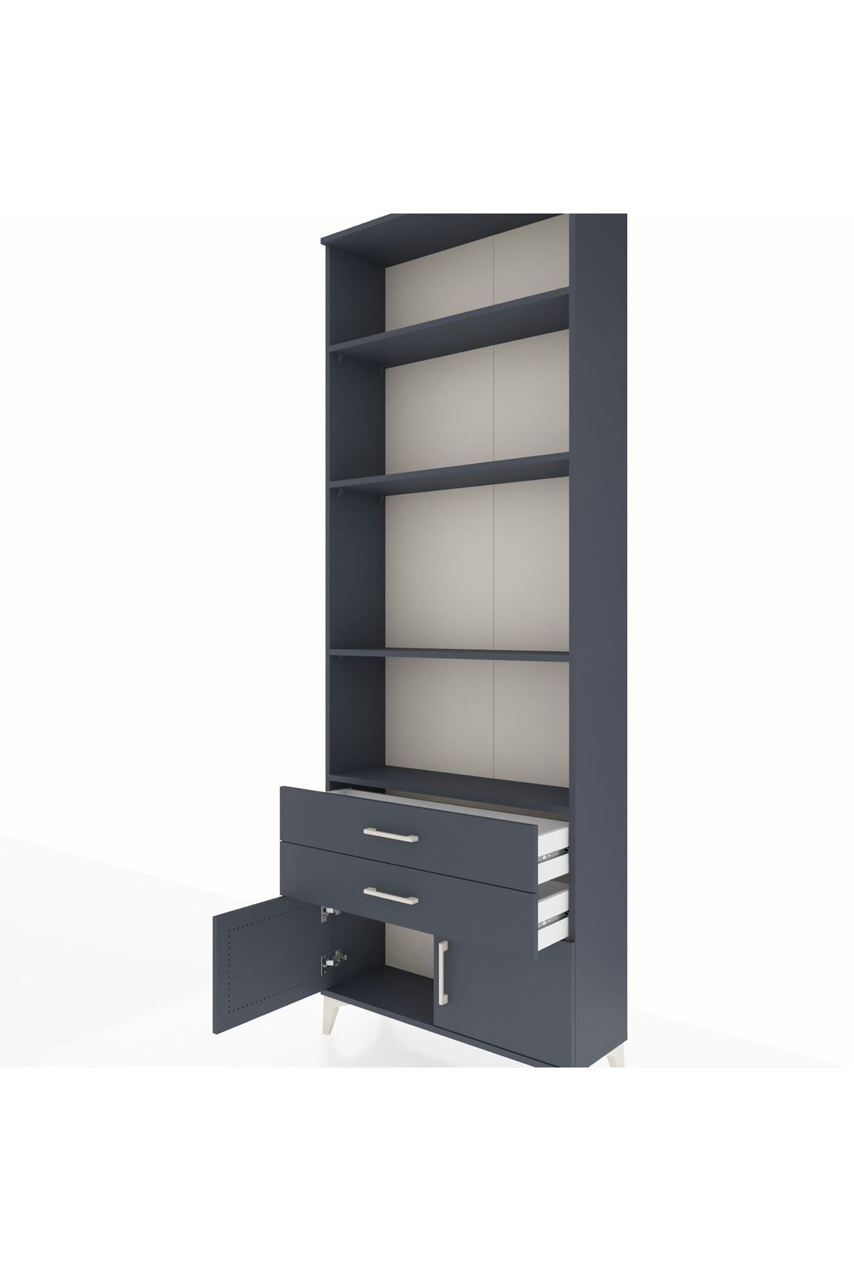 Arges Dolap 4 Raflı 2 Çekmeceli 2 Kapaklı 88x30x243 - S33M280V5A
