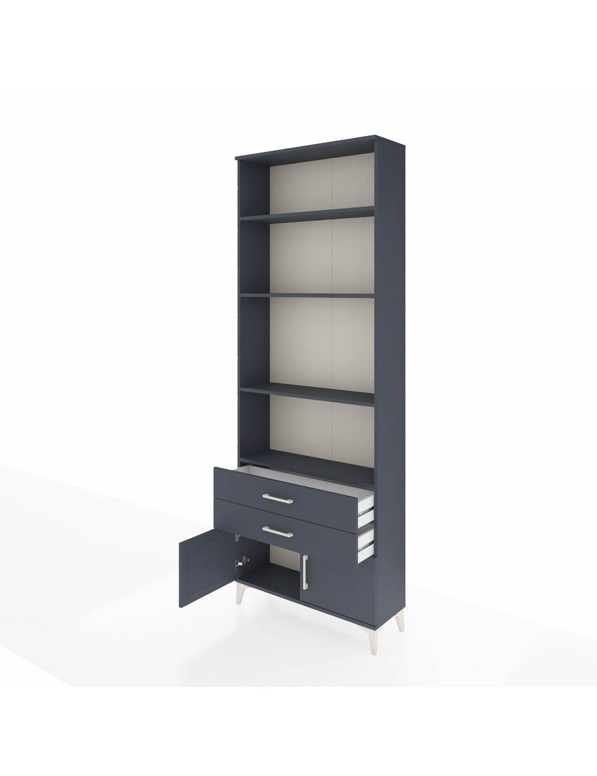 Arges Dolap 4 Raflı 2 Çekmeceli 2 Kapaklı 88x30x243 - S33M280V5A