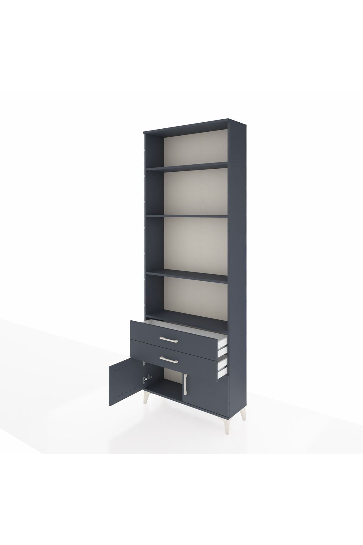 Arges Dolap 4 Raflı 2 Çekmeceli 2 Kapaklı 88x30x243 - S33M280V5A