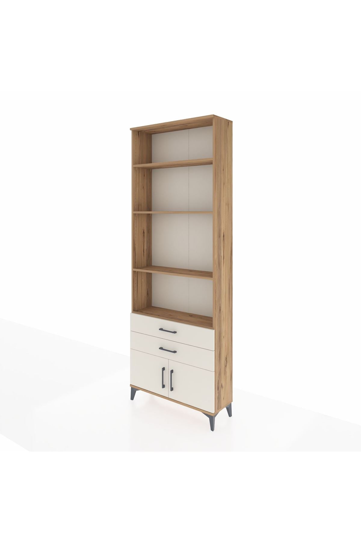 Arges Dolap 4 Raflı 2 Çekmeceli 2 Kapaklı 88x30x243 - S33M280V7A