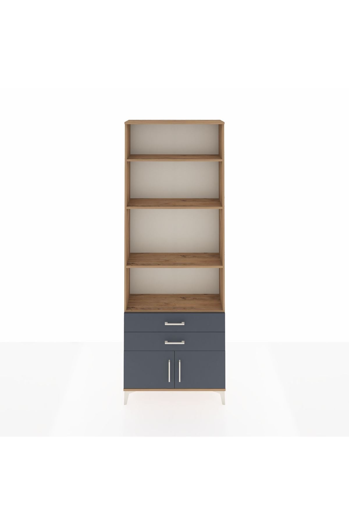 Arges Dolap 4 Raflı 2 Çekmeceli 2 Kapaklı 88x30x243 - S33M280V8A