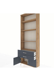 Arges Dolap 4 Raflı 2 Çekmeceli 2 Kapaklı 88x30x243 - S33M280V8A