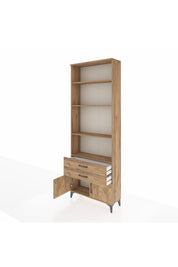 Arges Dolap 4 Raflı 2 Çekmeceli 2 Kapaklı 88x30x243 - S33M280V9A