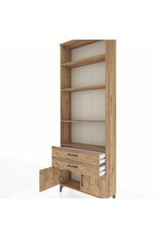 Arges Dolap 4 Raflı 2 Çekmeceli 2 Kapaklı 88x30x243 - S33M280V9A