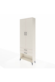 Arges Dolap 4 Raflı 2 Çekmeceli 2 Kapaklı 88x30x243 - S33M281V1A
