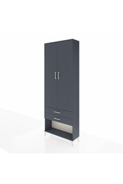 Arges Dolap 4 Raflı 2 Çekmeceli 2 Kapaklı 88x30x243 - S33M281V5A
